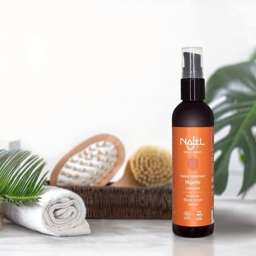 法國NAJEL阿勒坡有機黑種草籽按摩護理油125ml(身體+頭髮用)