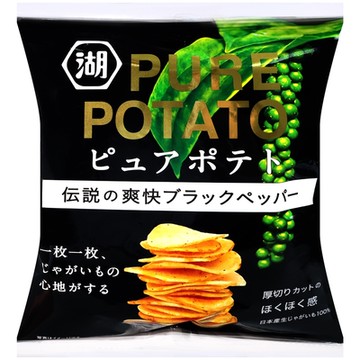 湖池屋 RE POTATO黑胡椒風味薯片 52g