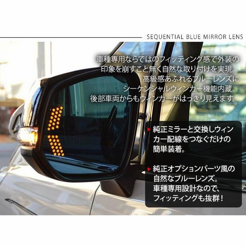 ☆【C】トヨタ　ノア　ZRR75W/ZRR70　純正　左　サイドミラー　9AE/水色　電動格納　ターン/ヒーター付　9P