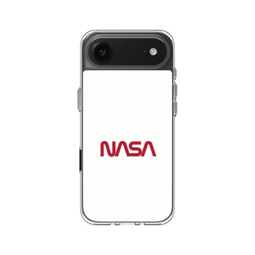 iPhone Air Clear Case（相機按鈕） 透明 - NASA - The Worm (White)