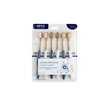 【現貨】牙刷 成人牙刷家庭組 6支牙刷組 牙刷組 成人牙刷 牙齒清潔 寬頭牙刷 軟毛牙刷 山姆牙刷 興雲網購旗艦店 批發