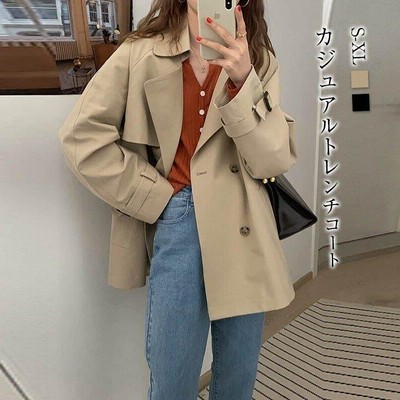 スプリング ショート Aライン トレンチ ショートトレンチ レディース ショート丈 オフィス 通勤 春 秋 通販 Lineポイント最大get Lineショッピング