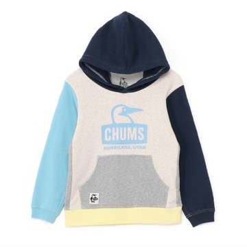 CHUMS Kids Booby Face Pullover Parka LP 中大童 連帽上衣 Lt.BlueCrazy CH201078C103