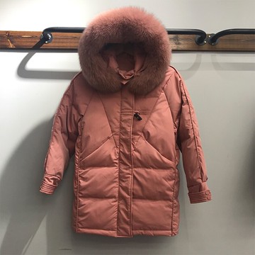 真 羽絨90%白鴨絨 羽絨外套鴨絨夾克-連帽大毛領蓬鬆百搭女外套5色73zb17【獨家進口】【米蘭精品】