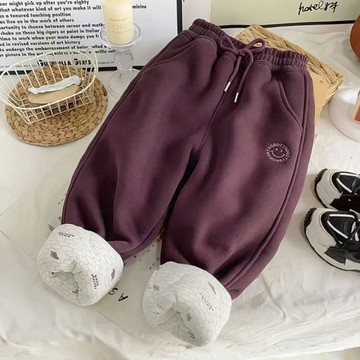 一件過冬~兒童棉褲加絨加厚冬季男童女童洋氣加厚棉褲三層夾棉褲 男童長褲 童褲 兒童運動褲 加厚保暖