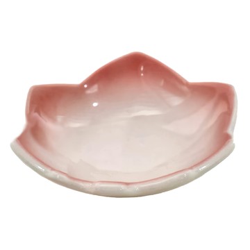 佐和陶瓷 三足強化味碟-日本製 11cm寬 10cm深 4cm高  漸粉  1個