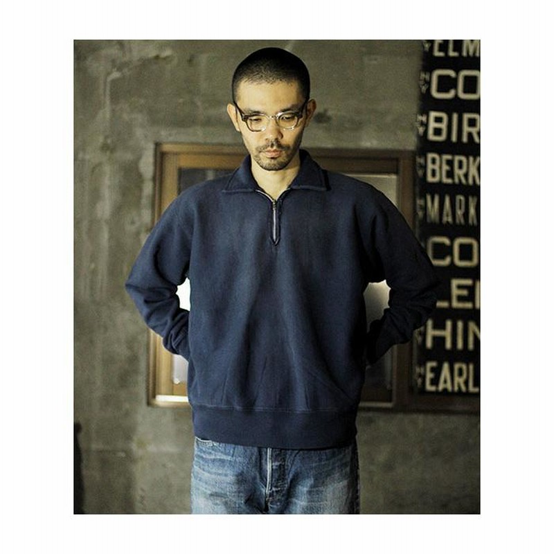 アプレッセ A.PRESSE Vintage Half Zip Sweatshirt (22AAP-05