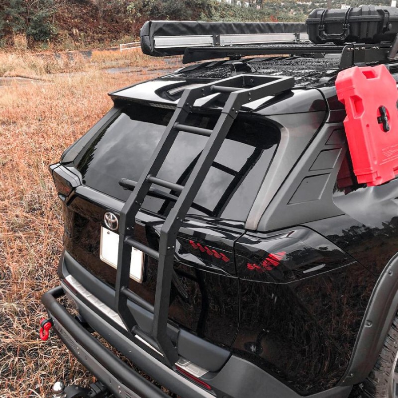 開封済・新品】RAV4 50系 リアラダー パーツ ラダー 角パイプ アルミ製