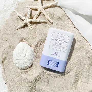 SAVON & CO. 紫色花梨 絲滑白雪防曬棒15g