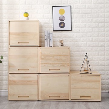 免運全實木抽屜櫃實木收納櫃子桌上櫃木櫃子床頭櫃抽屜櫃自由組合櫃抽屜式儲物櫃多功能斗櫃小木櫃