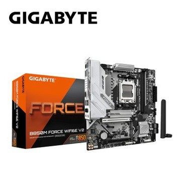 技嘉 B850M FORCE WIFI6E V2 背插式主機板+AMD R7 7700 MPK 裸裝含風扇 8核/16緒 (M+C組合包)