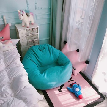 懶人沙發 豆袋榻榻米單人小戶型角落地上臥室陽臺可愛女個休閒躺椅【夏沐生活】