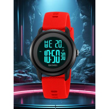 skmei時刻美兒童青少年學生數字運動硅膠帶禮物彩色防水電子手表