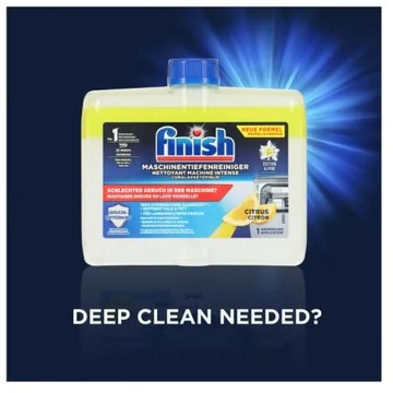 Finish 亮碟｜洗碗機機體清潔劑*3（檸檬清香）250ml 