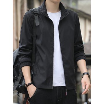 香港夾克男士2026年秋季休閑立領衣服潮流韓版百搭春秋款上衣外套