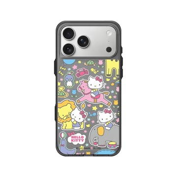 iPhone 17 Pro Max Clear (相機按鈕) 酷墨灰 - 三麗鷗-Hello Kitty - 樂遊動物園
