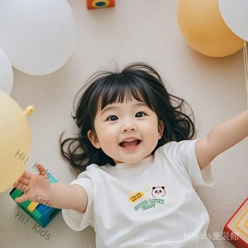 【4246人收藏】夏季純棉短袖兒童新款洋氣T恤女童夏裝小童寶寶半袖上衣a類輕薄【Hi！Kids】
