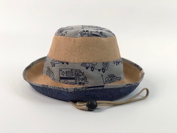 VA.outdoor 超輕量雙面手感草帽 漁夫帽 交通工具 小車車