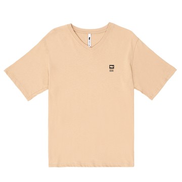 5th STREET｜男裝｜有機棉V領短T恤｜灰卡其色