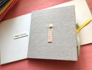一根小蠟燭的祝福 | 手工卡片| 生日卡| Handmade  Birthday card