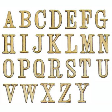 【文具通】DIY 圓弧燙金英文字標示牌 可貼 P 5cm AA010490【APP滿額下單10%點數(單一帳號最高1000點)】4/30止