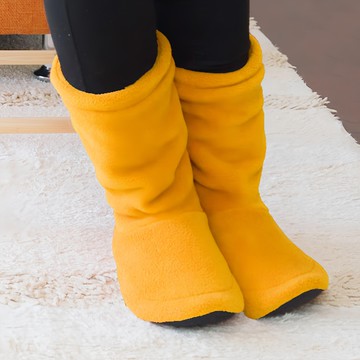 Cotton Field 棉花田傢飾 NuKME 時尚居家保暖靴 ROOM BOOTS  22.5~24.5cm  鵝黃色