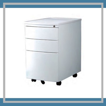 【屬過大商品，運費請先詢問】辦公家具 SB-40W 活動櫃( 雪白 圓弧 )收納櫃 主管桌 辦公桌 書桌 桌子