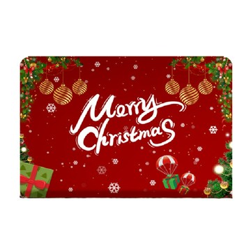 小麥購物 聖誕硅藻泥地墊  聖誕為禮 紅色  60 x 40cm  1個