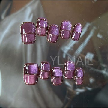 【YL.NAIL桃金娘】純手工甲片ins小紅書貓眼哈利波特魔法穿戴甲