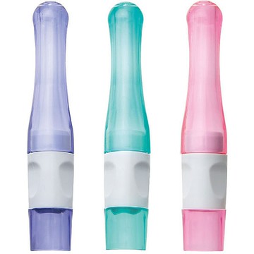 日本文具 SONIC - 矽膠握筆學習筆套筆蓋3入組 (紫綠粉)