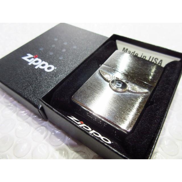 ベントレー Zippo Silver製ジッポライター シルバー 