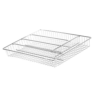 KitchenCraft 4格餐具籃  1個  36 x 26 x 4.5cm  銀色