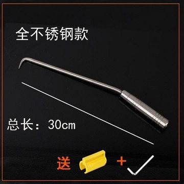 鋼筋工扎鉤 正宗不鏽鋼鋼筋鉤手動扎絲鉤 不鏽鋼扎勾綁鉤螺紋鉤子