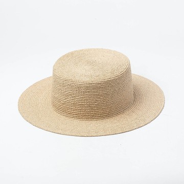 草帽禮帽-平頂復古手編簡約女帽子2款73zr74【獨家進口】【米蘭精品】