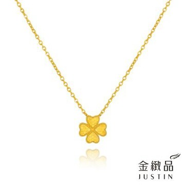 金緻品 黃金項鍊 幸運花格 0.68錢 5G工藝