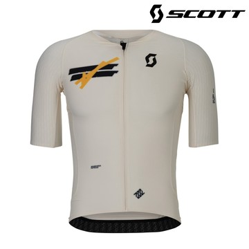 SCOTT Ultd Aero 男性短袖車衣｜棉白 (S-XL) 自行車衣 單車上衣