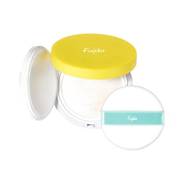 Fujiko 補妝控油水粉餅  吸油保濕，持久定妝，告別油光，隨時展現完美妝容  1個  白色