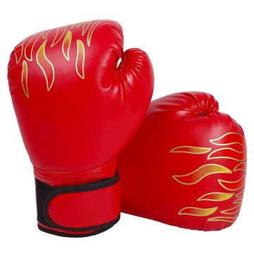 HISPLAN 練習用拳擊手套  1套  紅色  大型