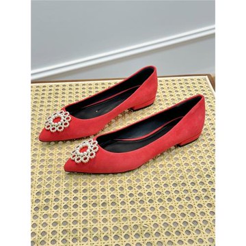 STELLA LUNA露娜尖頭珍珠飾扣優雅平底鞋平跟淺口單鞋女SLP118112