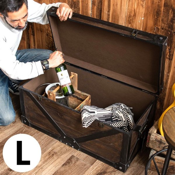 大特価 コンテナ型ボックス レッド コンテナボックス 収納ボックス トランク収納 インダストリアル アンティーク調 収納家具 西海岸 ブルックリン 男前インテリア おしゃれ 最新人気 Axarihotel Com