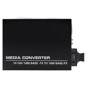 Neon 台灣霓虹 Gigabit 千兆網口轉SC單模雙芯光纖光電轉換器  HTB-GS-03  1台