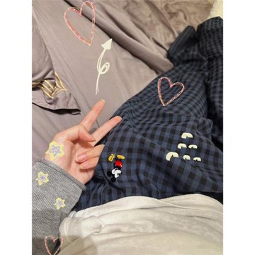 百搭神褲睡褲女春秋季長褲遛彎褲梭織泡泡棉紗可外穿高級感網紅風