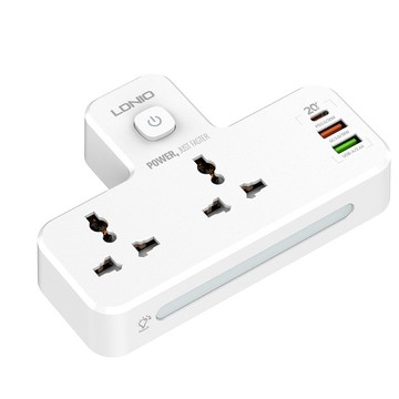 LDNIO SC2311 雙孔夜燈附USB(PD+QC3.0)插座