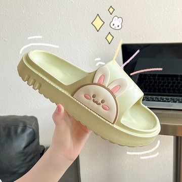 可愛小兔子涼拖鞋女夏季少女心學生宿舍軟底家居室內洗澡防滑家用
