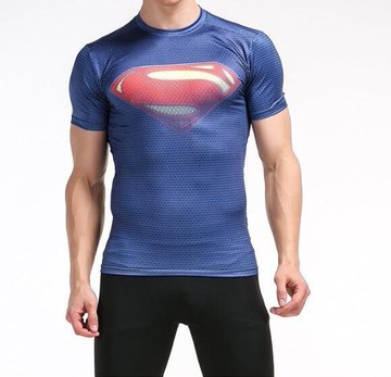 FINDSENSE MD 日系 時尚 男 高彈力 緊身運動短T 訓練服 跑步 健身T恤 短袖T恤 S標誌