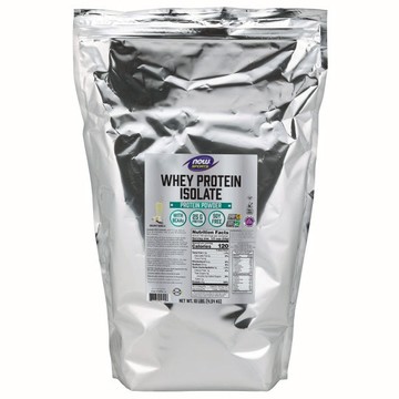 Whey Protein Isolate Vanilla  10lb by Now Foods