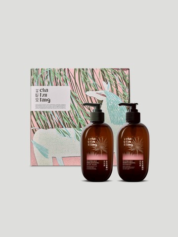 胭脂馬年度版畫 水芙蓉植萃雙入禮盒＿洗髮露＋沐浴露