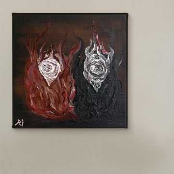 【畫話‧河童畫】壓克力 編號 NO.5 雙子