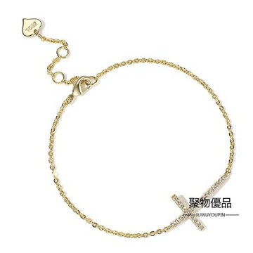 十字架手錬女韓版簡約個性學生首飾流行飾品【聚物優品】