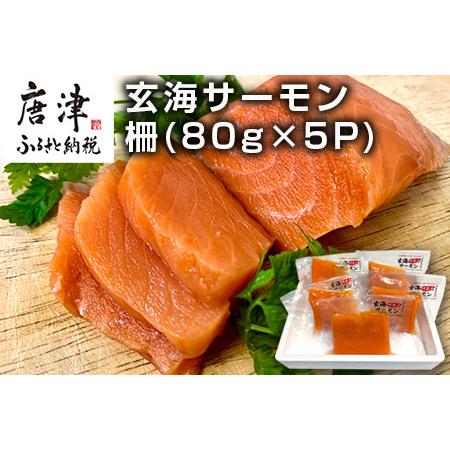 ふるさと納税 玄海サーモン 柵(80g×5P) 刺身用 サーモントラウト 小分け 佐賀県唐津市